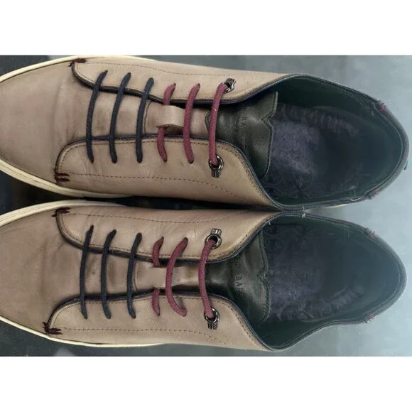 Ted Baker Men's Sneakers Shoes Size US 10 EU 9 Leather Beige